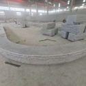 遵义 芝麻白异形坐凳，自然面光面弧形加工
