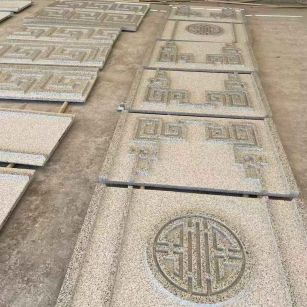 遵义 白麻花岗岩外墙立面雕刻板