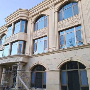 遵义 黄金麻花岗岩别墅外墙干挂