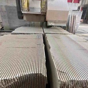 遵义 车间生产日常，黄金麻白麻花岗岩