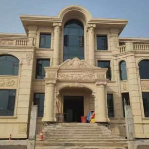 遵义 黄金麻花岗岩别墅外墙干挂