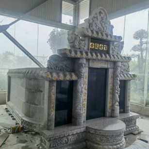 遵义 芝麻白墓碑效果展示图