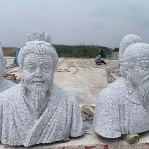 遵义 白麻花岗岩石材人物立体雕刻