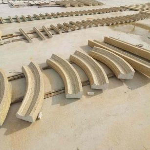 遵义 黄金麻花岗岩别墅线条