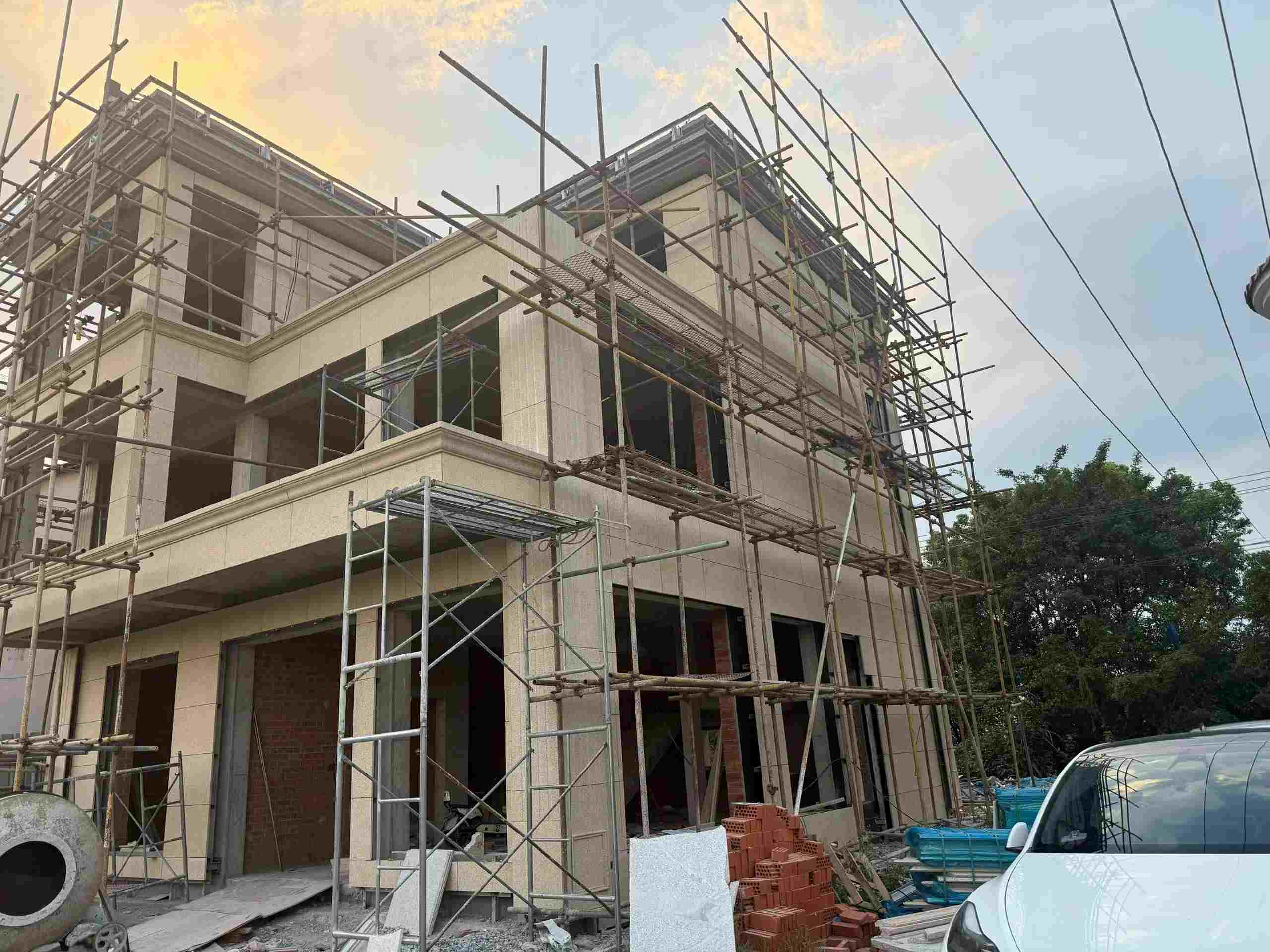 遵义 黄金麻荔枝面花岗岩外墙干挂