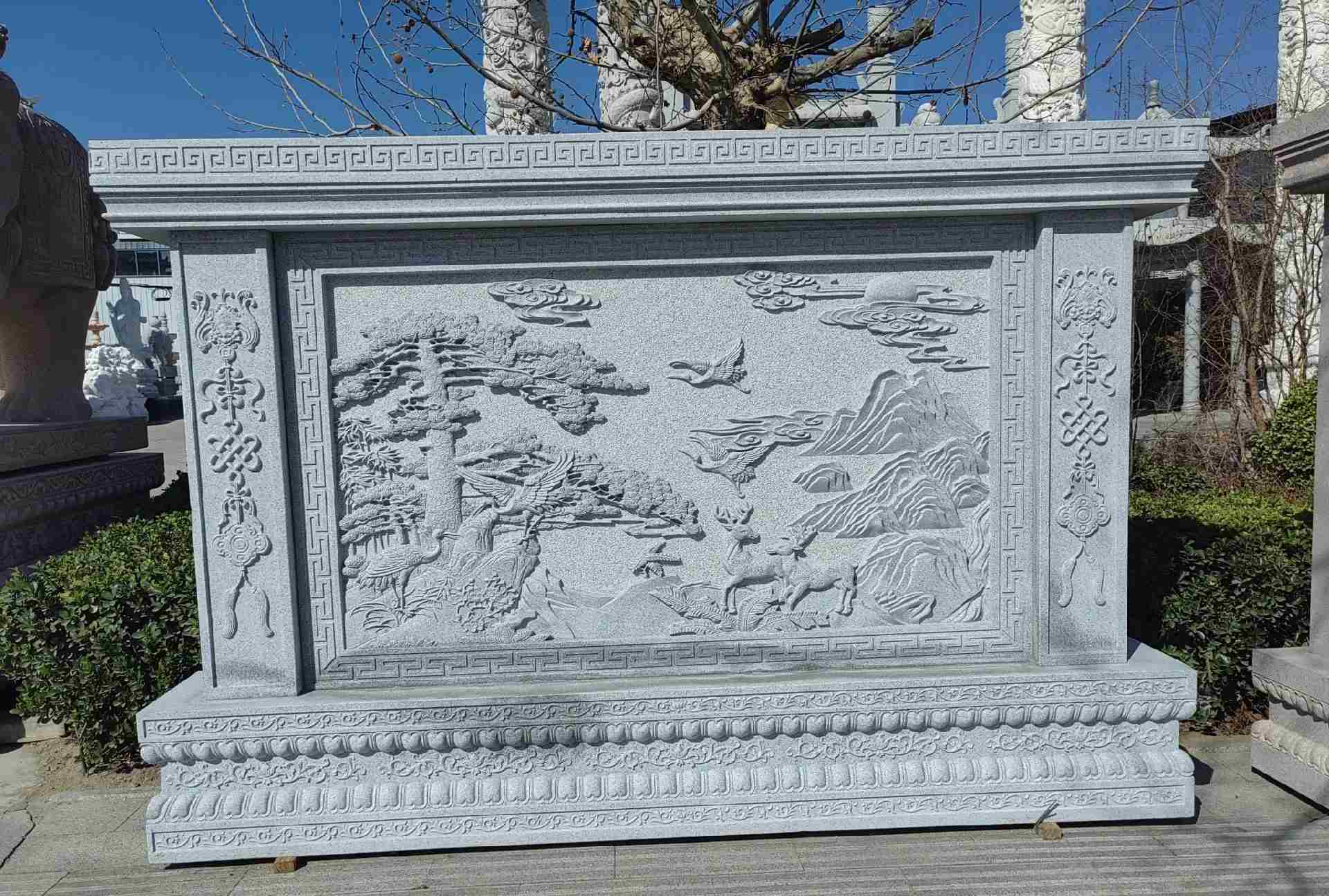 遵义 芝麻白大型照壁，屏风，影壁