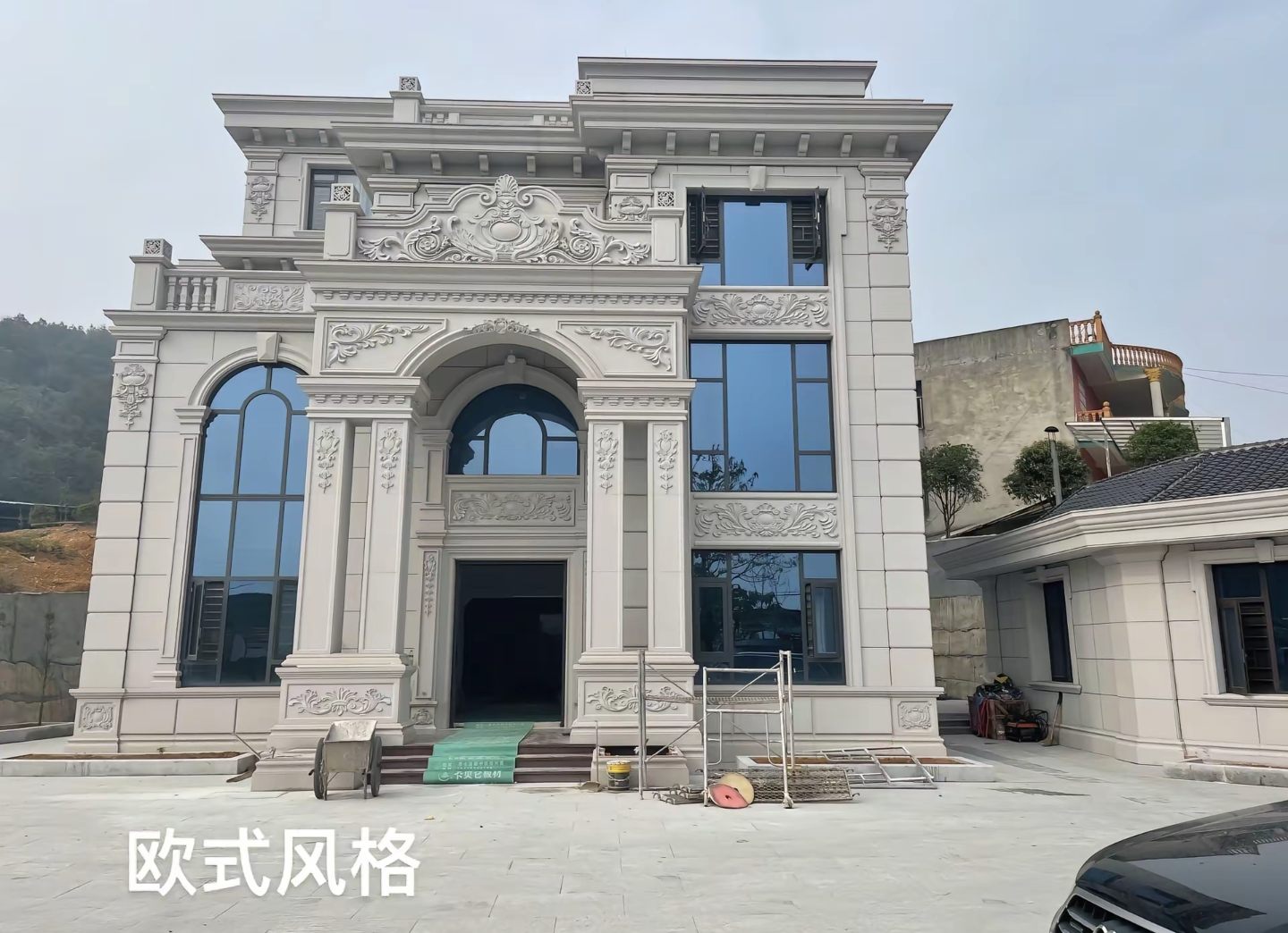 遵义 白麻花岗岩别墅外墙干挂