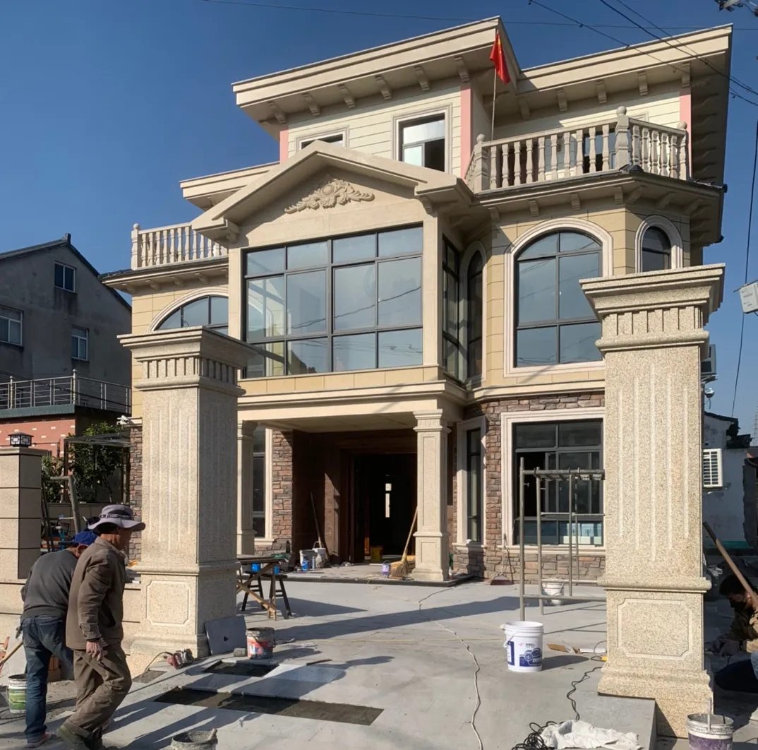 遵义 黄金麻花岗岩荔枝面别墅外墙干挂私家专属